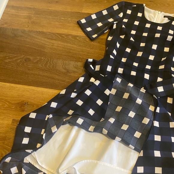 Banana Republic Gingham Midi Dress - Picture 2 of 9
